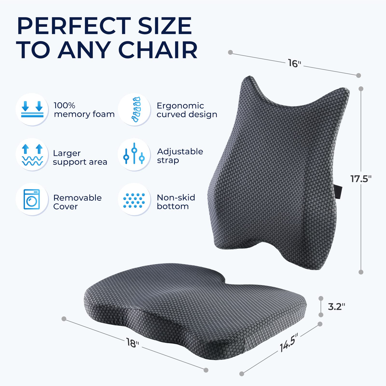 FABRICK × have a good time CUSHION Amazon.com: Seat Cushion & Lumbar Support Pillow: Memory Foam